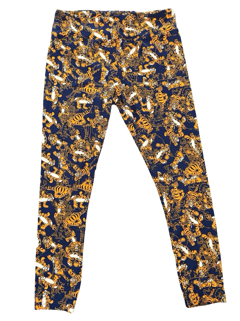 LuLaRoe Disney Tigger Leggings Tall Curvy TC Winnie Pooh Blue Yellow Character